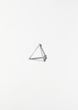 White Gold Triangle Earring 15