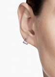 White Gold Triangle Earring 10