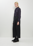 Pleated Front Wool Cotton Trousers