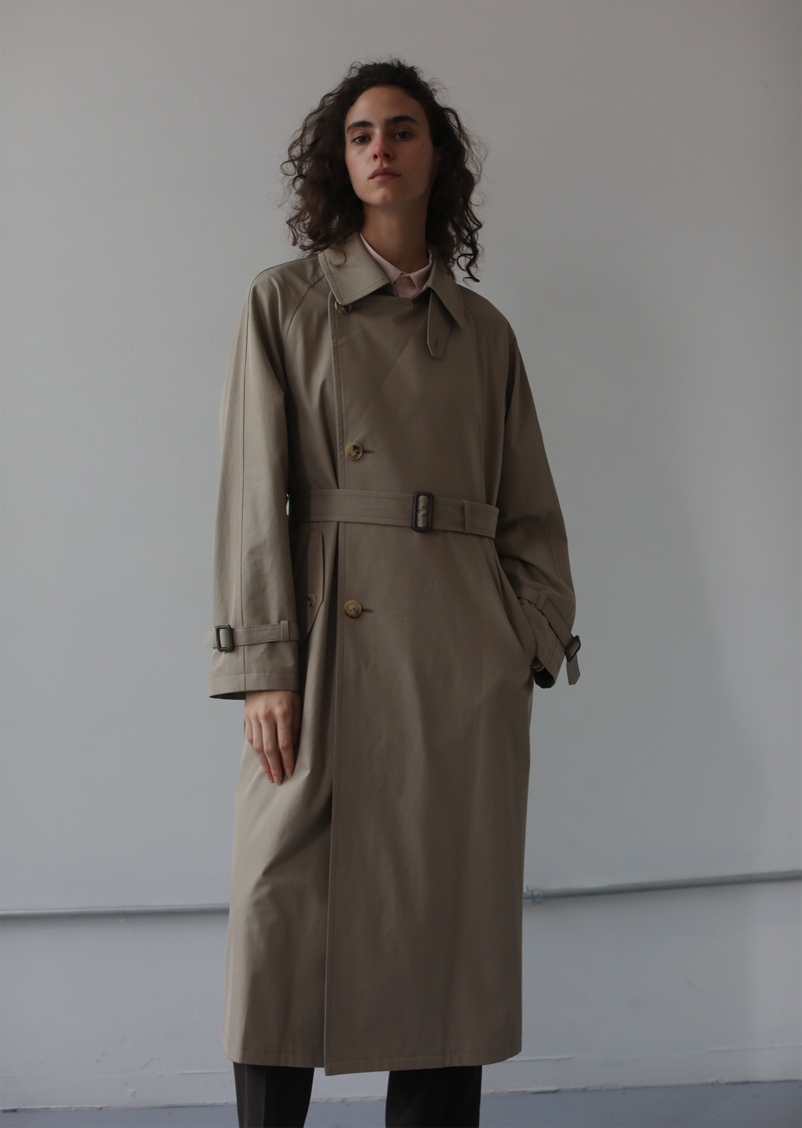 オーラリー auralee FINX CHAMBRAY TRENCH COAT Washed Finx Chambray Trench Coat – La Garçonne