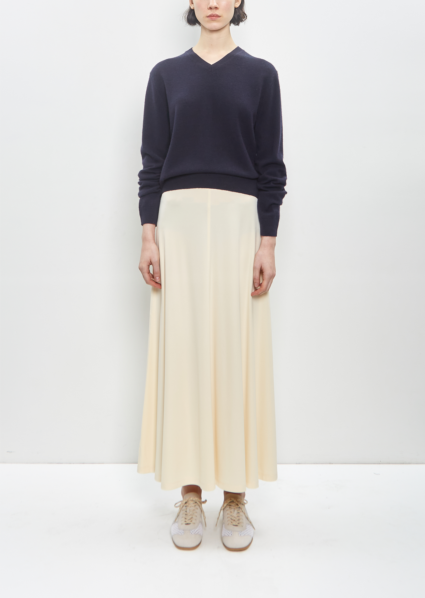 ◆ojos◆ ie Fluid Knit Skirt 01 Warm Grey 24MWi:e-KN02-WGR OJOS | i:e Fluid Knit Skirt 01 - Warm Grey