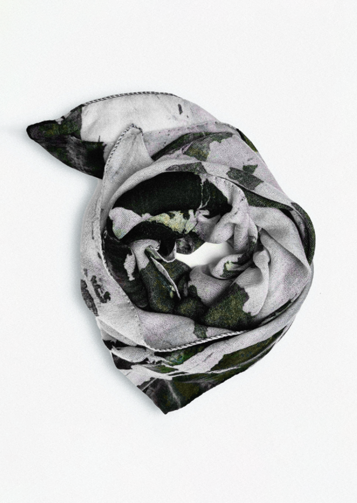 Exclusive Silk Cashmere Scarf — Abstract