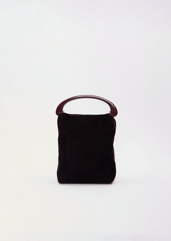 Velvet Vertical Crisp Bag — Dark Purple