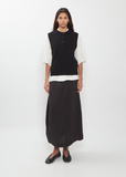 Wool Cashmere Vest — Black