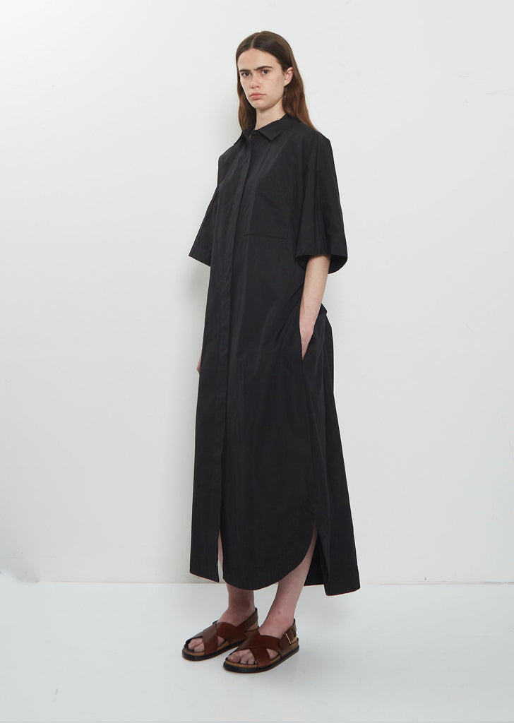 Waga Cotton Dress — Black