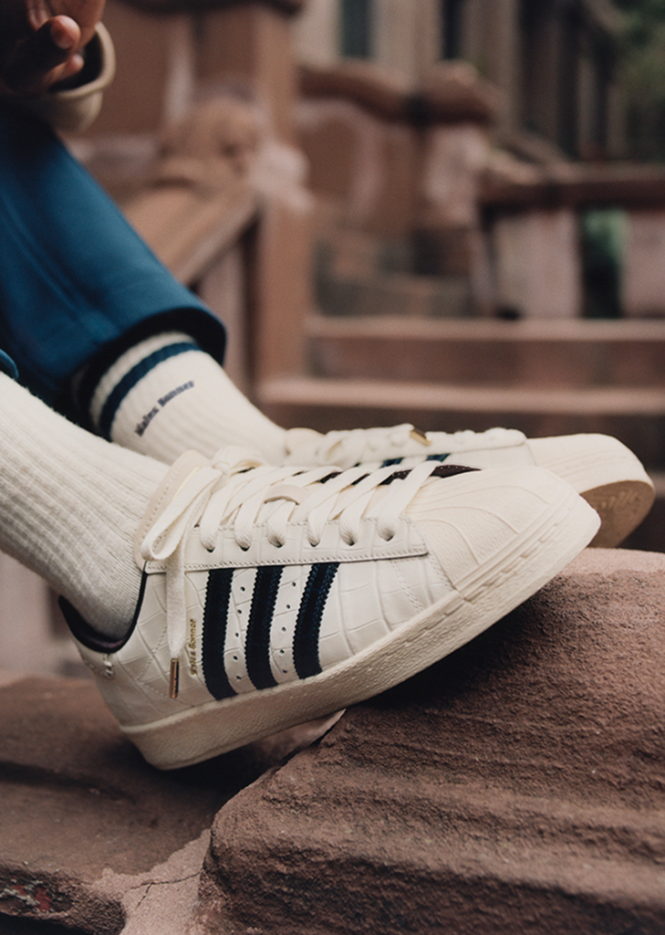 Wales Bonner x Adidas WB Superstar Croc Embossed Wonder White Collegiate Navy Night Red Size 10