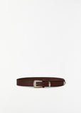 Minimal Western Belt — Roasted Pecan