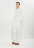 Muscat Wool Crewneck Pullover — Off White