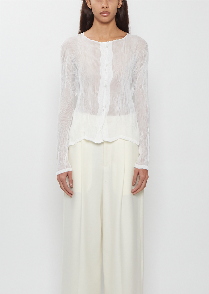 Chiffon Twist BK/WT Shirt