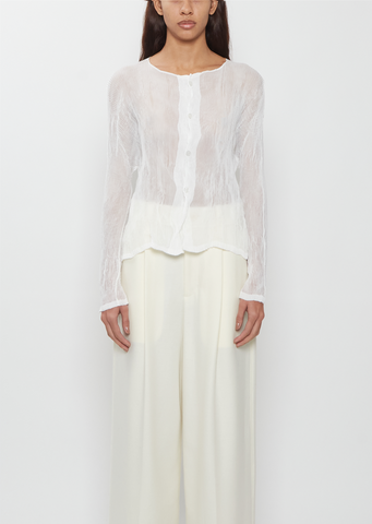 Chiffon Twist BK/WT Shirt