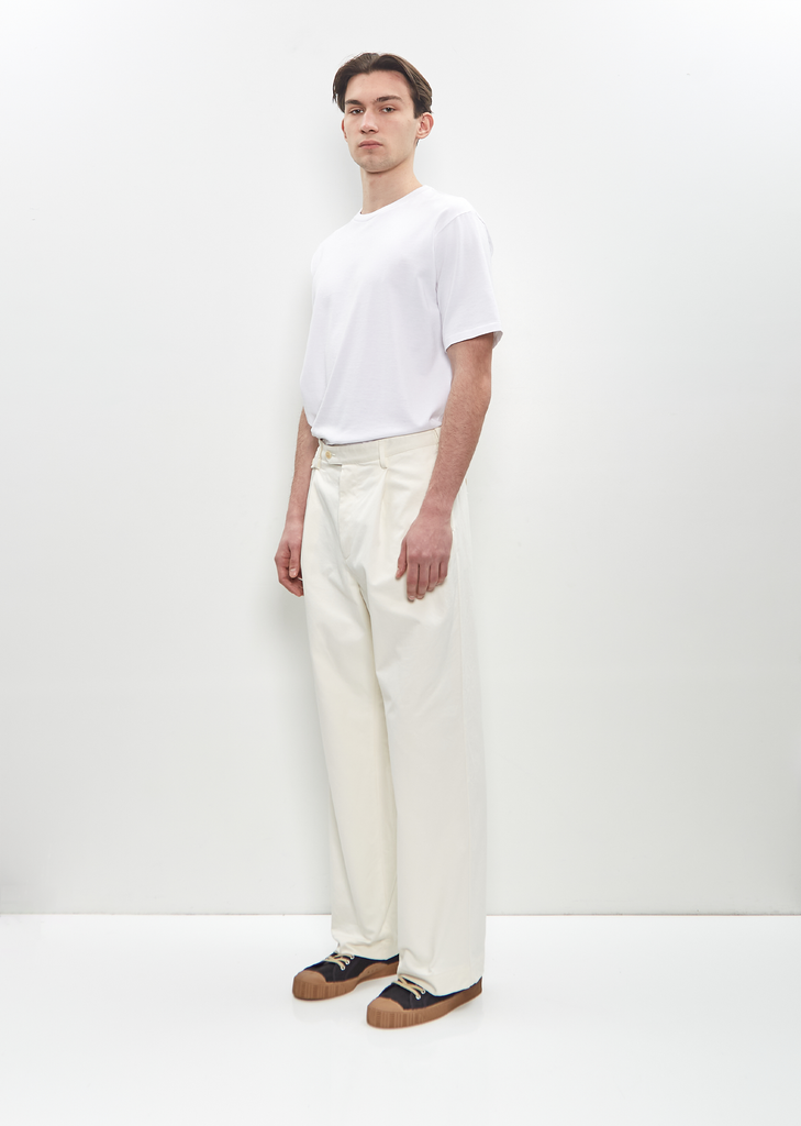 Washed Chino Finx One Tuck Pants