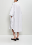 Organic Cotton Octo Overshirt Dress — White