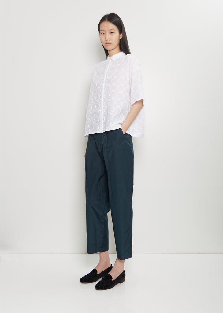 Tambourine Cotton Blouse — White