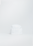 Double Edge Cotton ZZ Beanie — White