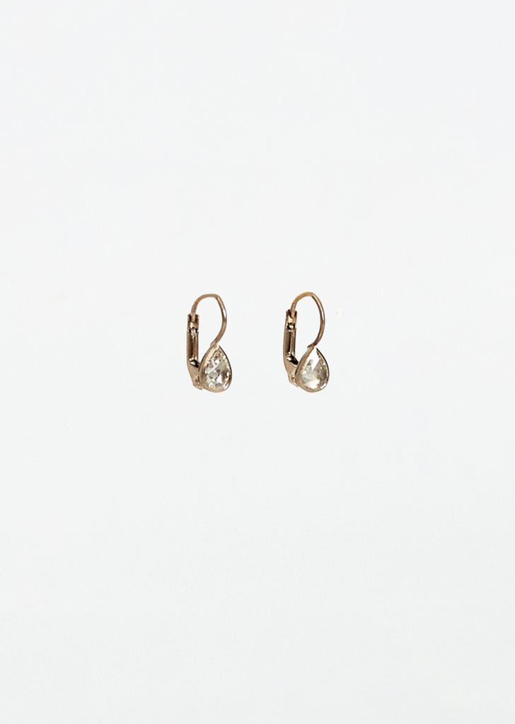 Gwyneth White Diamond Drop Earrings