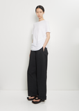 Pima Cotton Drape Tee — White