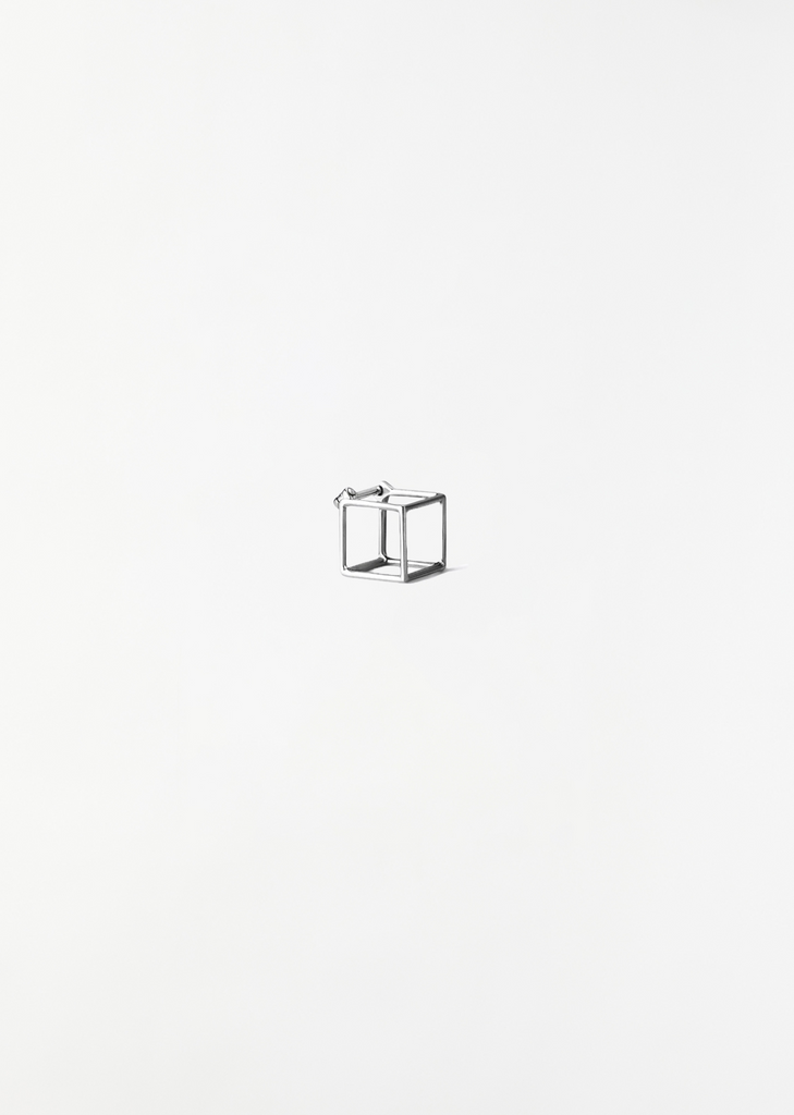 White Gold Square Earring 7