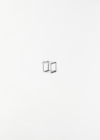 White Gold Square Earring 7