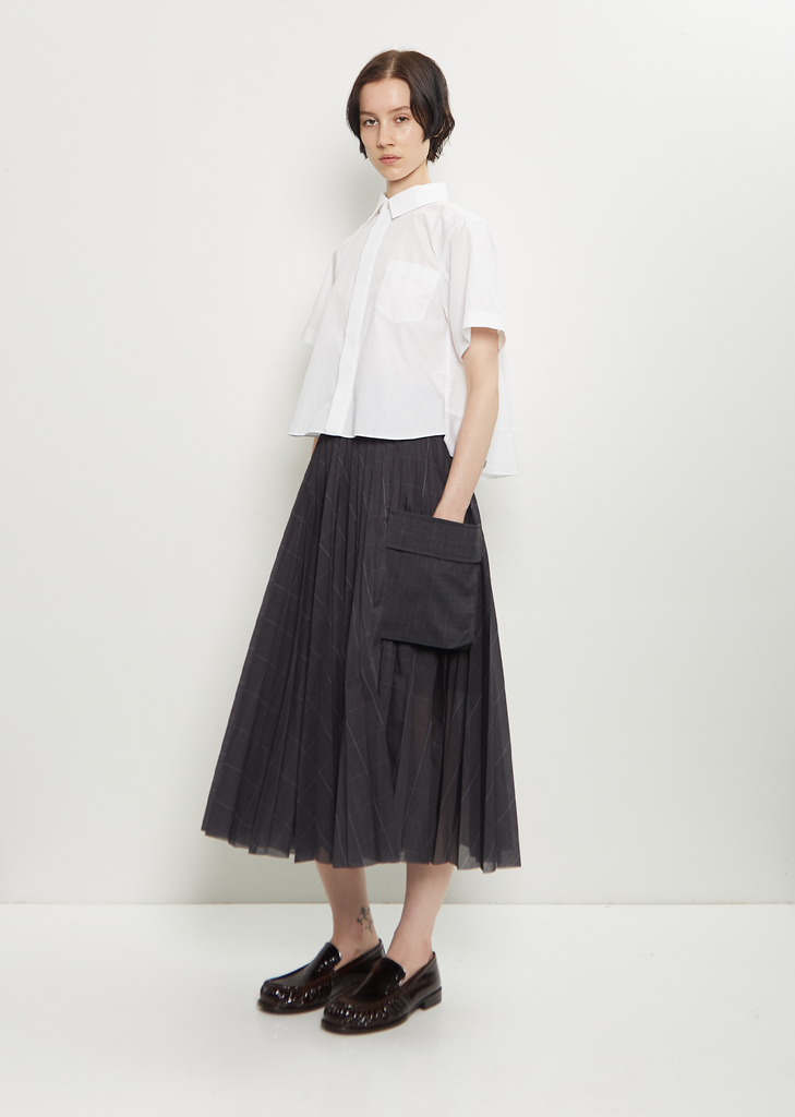 Cotton Blend Poplin Shirt