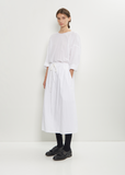 Two Pocket Technical Cotton Skirt — White