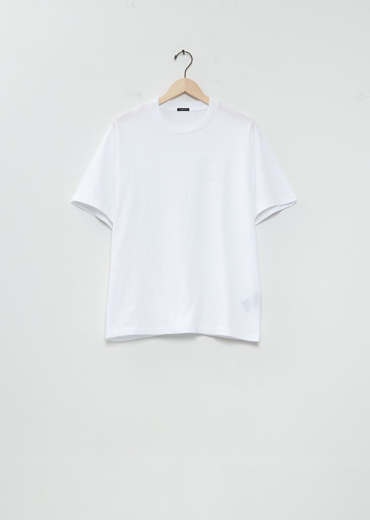 Cotton Jersey Short-Sleeve T-Shirt — White