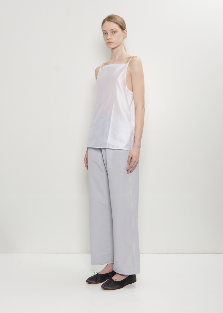 Matt Poplin Elasticated Trousers