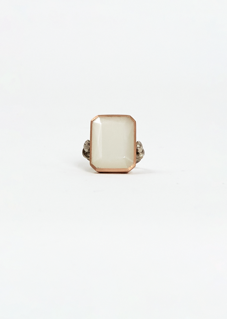 Marie Aimee Rose Gold Silver Ring