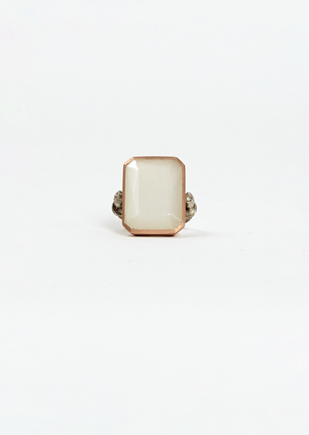 Marie Aimee Rose Gold Silver Ring