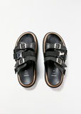 Wingtip Leather Sandals