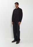 Workwear  Cotton Overshirt — Black
