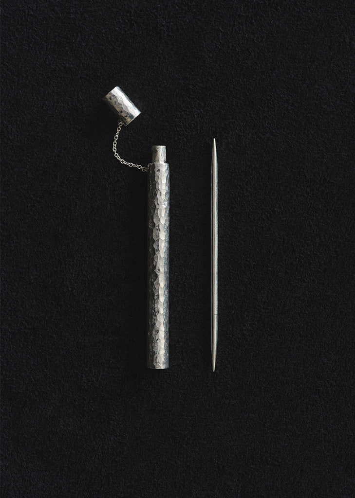 Silver Toothpick and Case