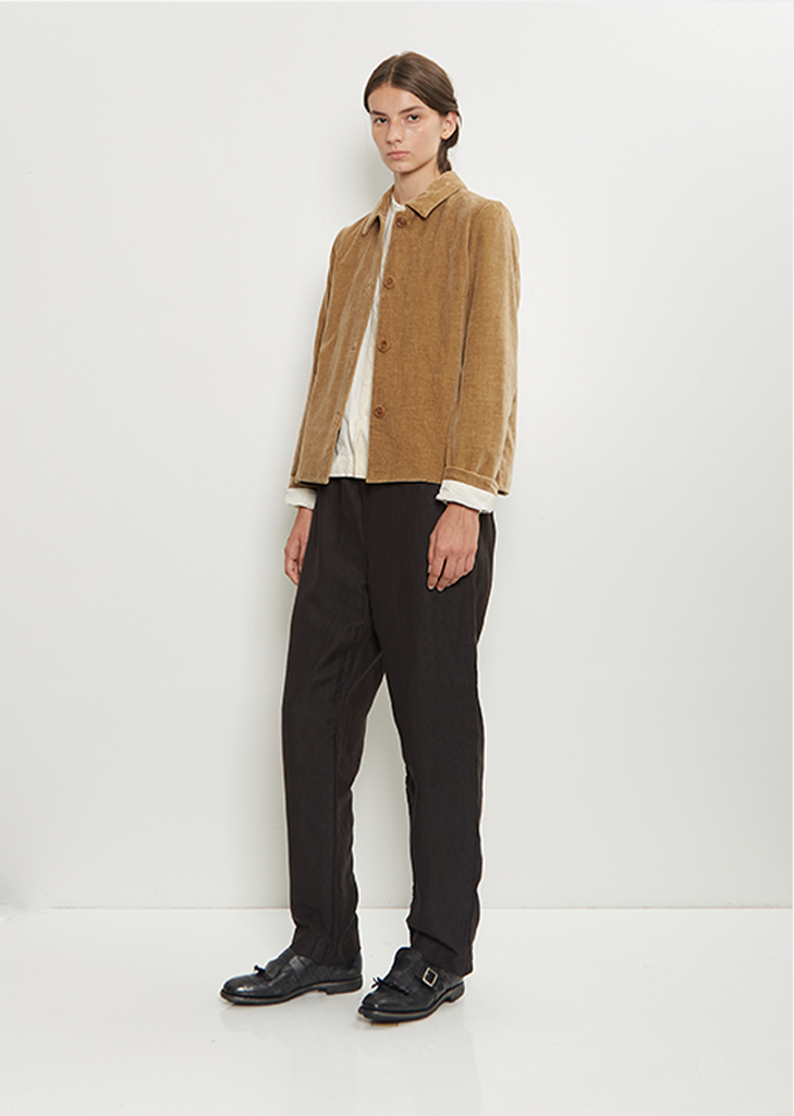 Pwet Cotton Velvet Jacket — Beige