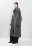 Arranged Sleeve Wool Mosser Coat