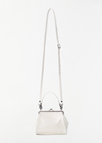 Leather Metal Clasp Shoulder Bag