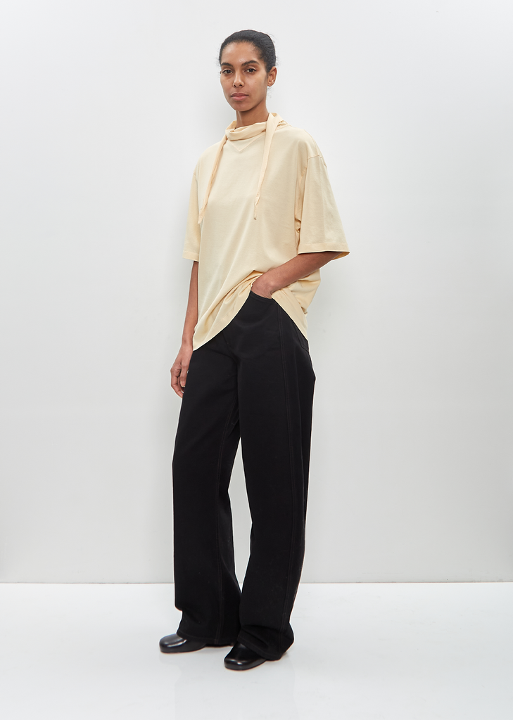 Cotton Foulard T-Shirt — Ice Apricot