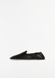 Casa Leather Slipper — Black