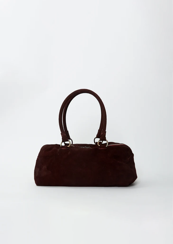 Shoulder Suede Bag, Medium
