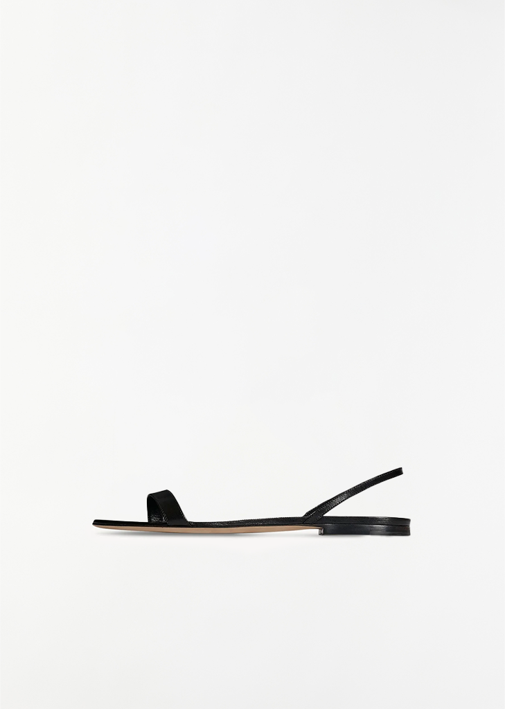 Ella Leather Flat Sandal