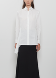 Paneled Long Cotton Shirt