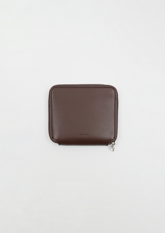 Leather Zip Wallet, Small