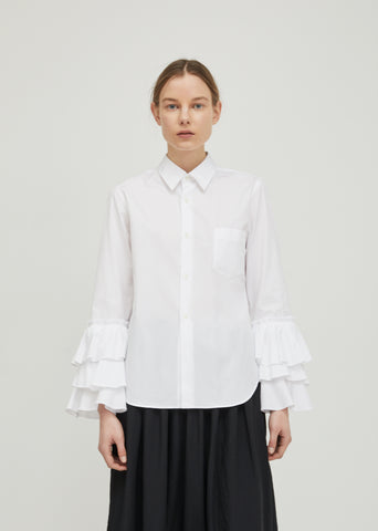 Cotton Broad Tiered Shirt