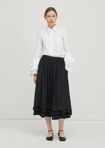 Broad Garment Treated Skirt