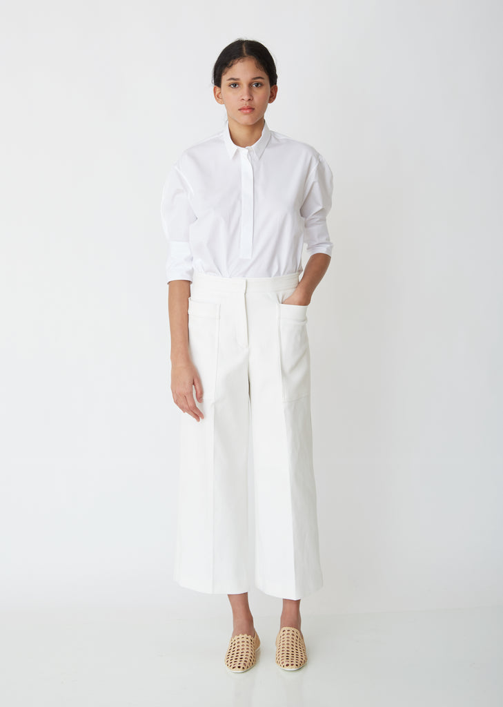 Gaston Cropped Trousers With Front Pockets