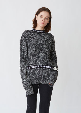 Unisex Melange Crewneck Sweater