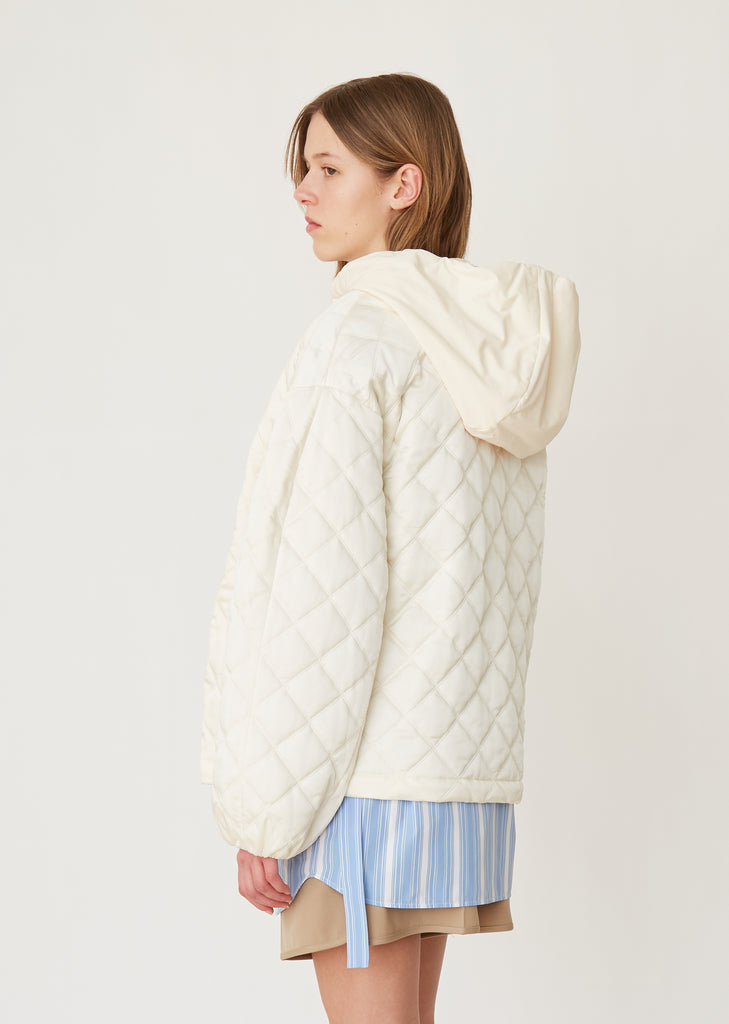 Giove Quilted Jacket With Removable Hood