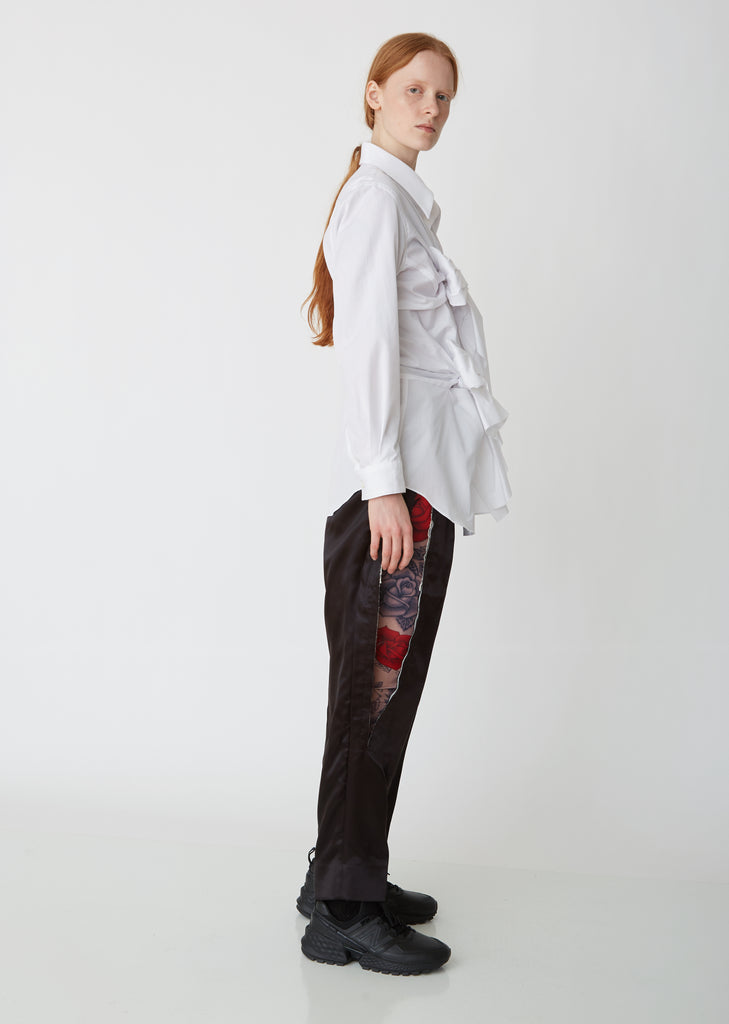 Satin Cut Out Trousers
