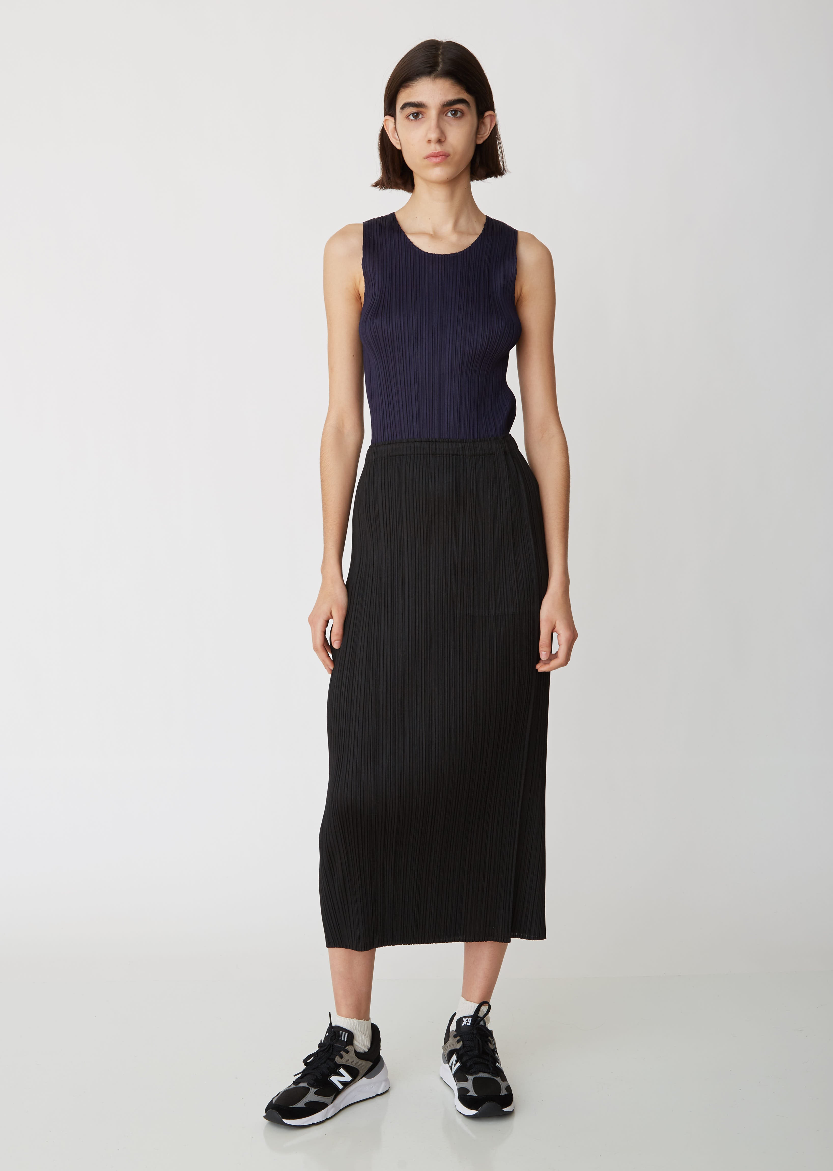 スカート PLEATS PLEASE ISSEY MIYAKE short skirt Pleats Please by Issey Miyake Padded Pleats Skirt - Yellow