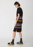 Striped Short Sleeve Knit Dress