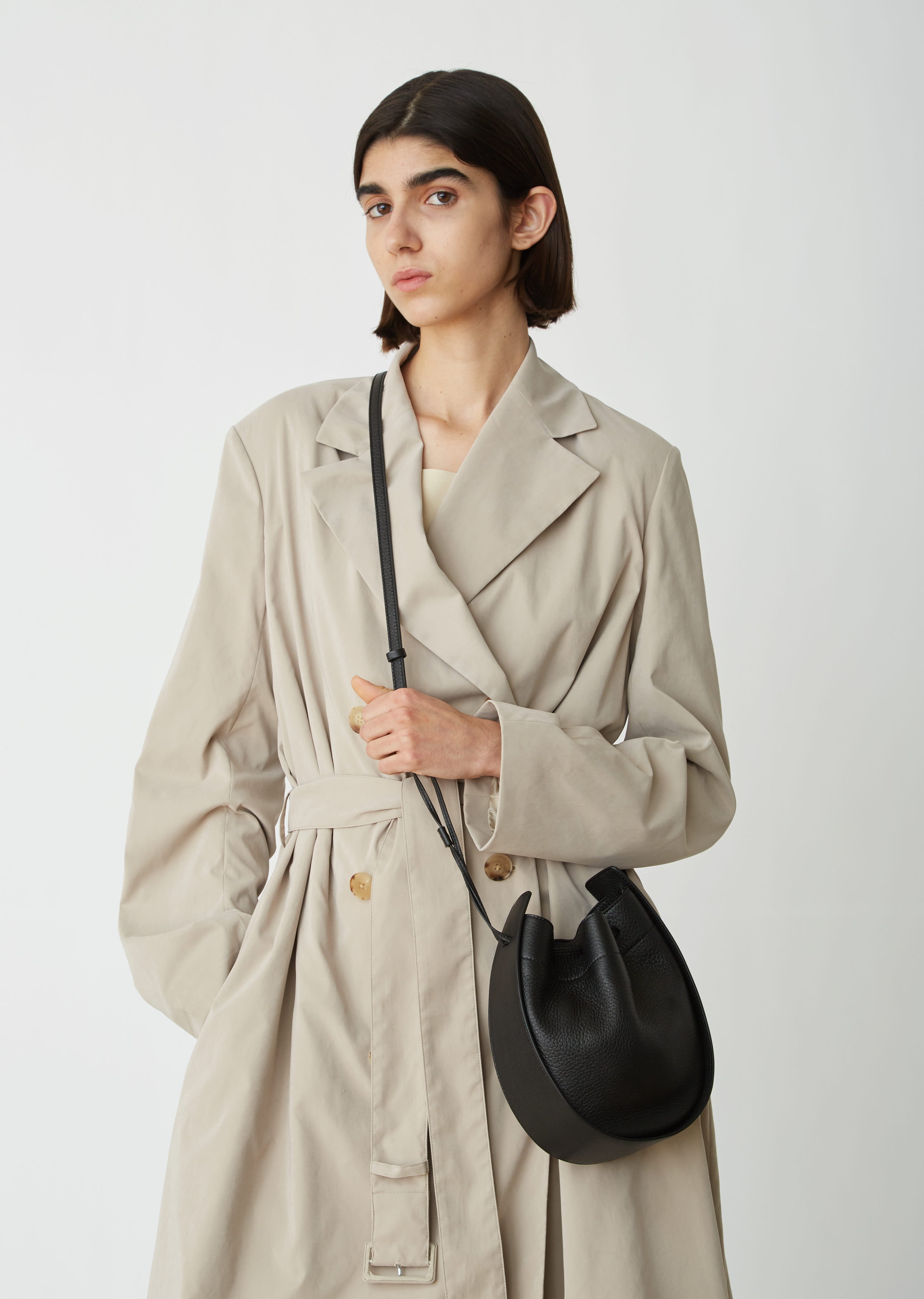 Leather Drawstring Pouch by The Row La Gar onne