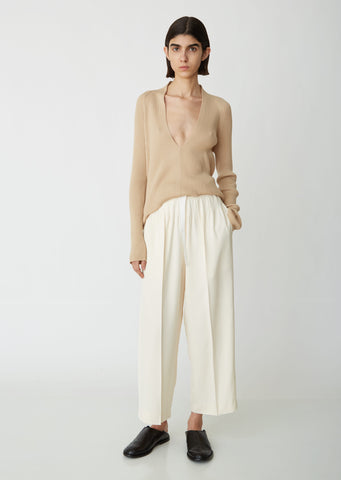 Cropped Darted Trousers